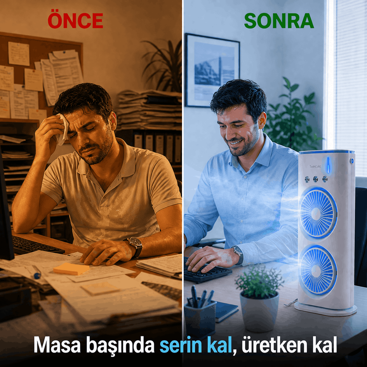 TwinCold Çift Fanlı Hava Soğutucu